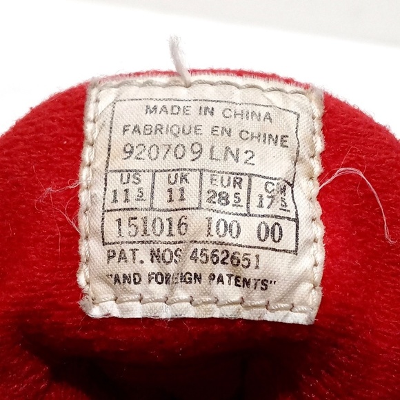 Vintage 90s NIKE FLIGHT High Top Sneakers - Kid's Size 11.5 - Picture 7 of 12